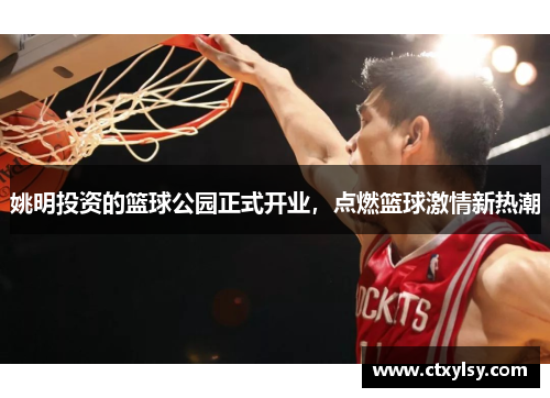 姚明投资的篮球公园正式开业，点燃篮球激情新热潮